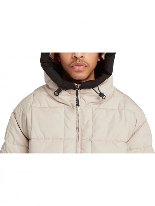 Timberland Pullover Puffer Jacket férfi utcai kabát barna színben 6