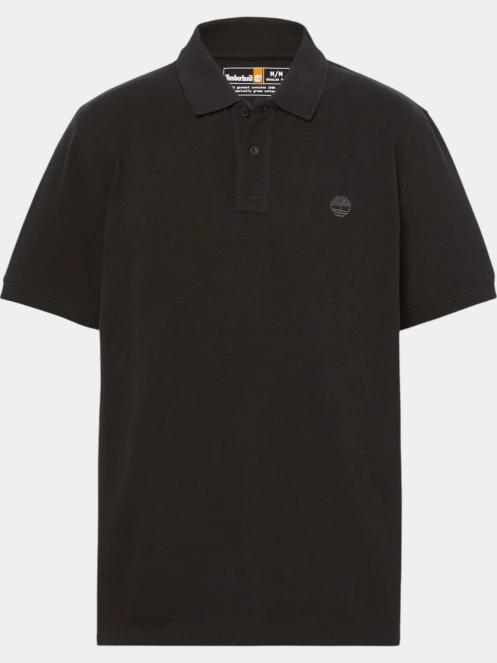 Timberland Pique Short Sleeve Polo férfi galléros póló fekete színben 6