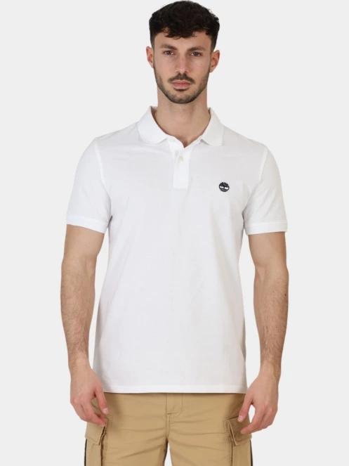 Timberland Pique Short Sleeve Polo férfi galléros póló fehér színben 2