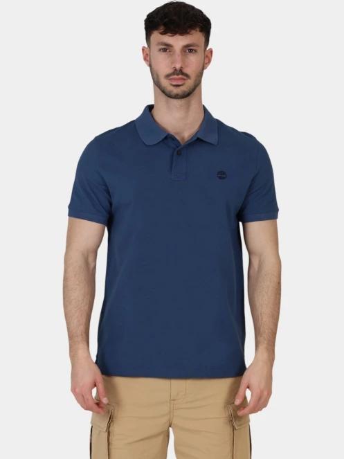 Timberland Pique Short Sleeve Polo férfi galléros póló sötétkék színben 2
