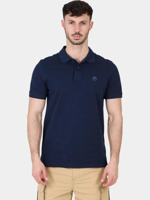 Timberland Pique Short Sleeve Polo férfi galléros póló sötétkék színben 2