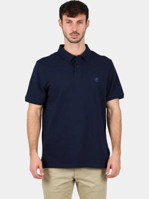 Timberland Pique Short Sleeve Polo férfi galléros póló sötétkék színben 2
