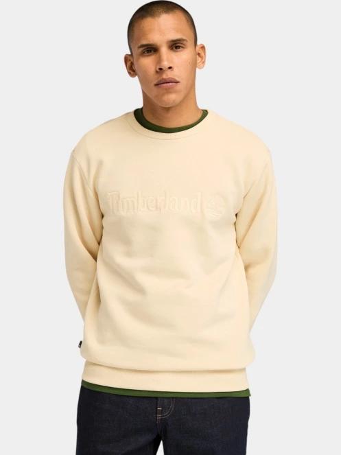 Timberland Crew Neck férfi pulóver homok színben 2