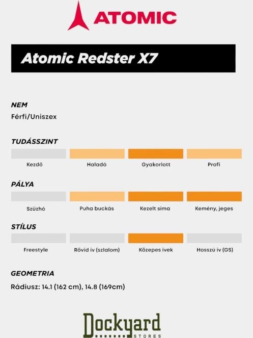 Atomic Redster X7 Revoshock C + Mi 12 Gw síléc fekete színben 11