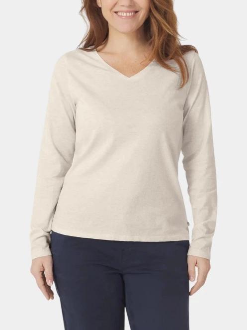 TBS Adinalon női hosszú ujjú póló homok színben 2