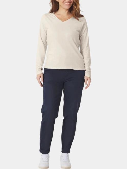 TBS Adinalon női hosszú ujjú póló homok színben 4