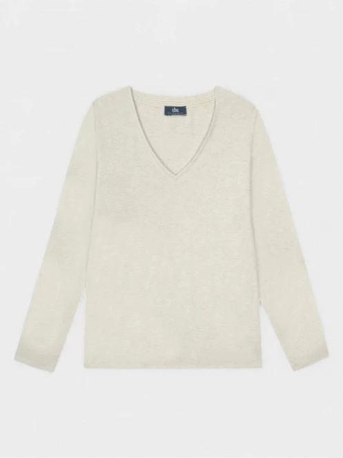 TBS Adinalon női hosszú ujjú póló homok színben 5