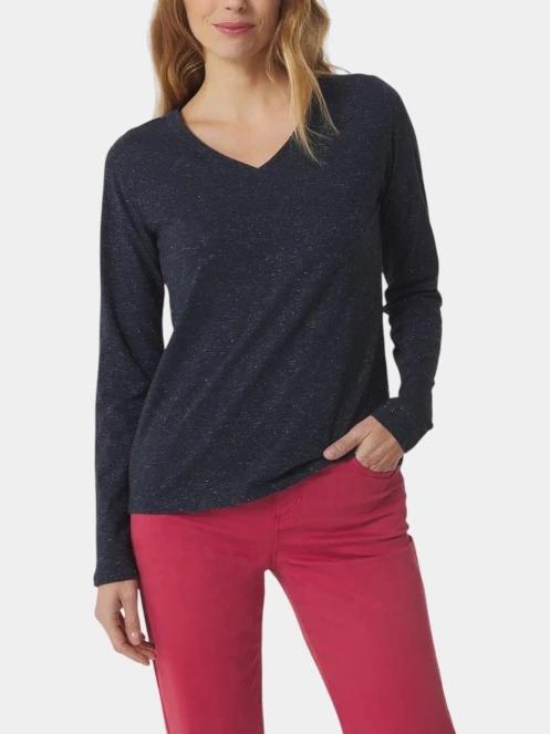 TBS Adinalon női hosszú ujjú póló sötétkék színben 2