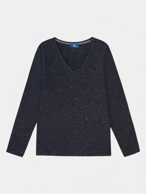 TBS Adinalon női hosszú ujjú póló sötétkék színben 5