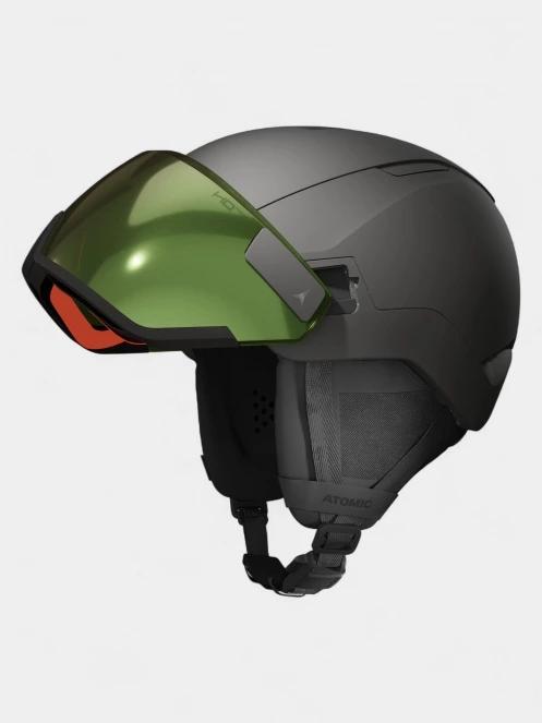 Atomic Revent Gt Amid Visor Hd Photo bukósisak fekete színben 4