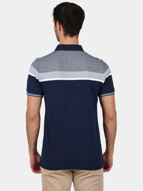 TBS Barispol férfi galléros póló sötétkék színben 4