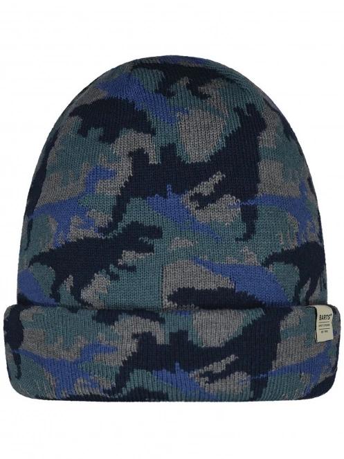 Barts Jeremiah Beanie kötött sapka sötétkék színben 2