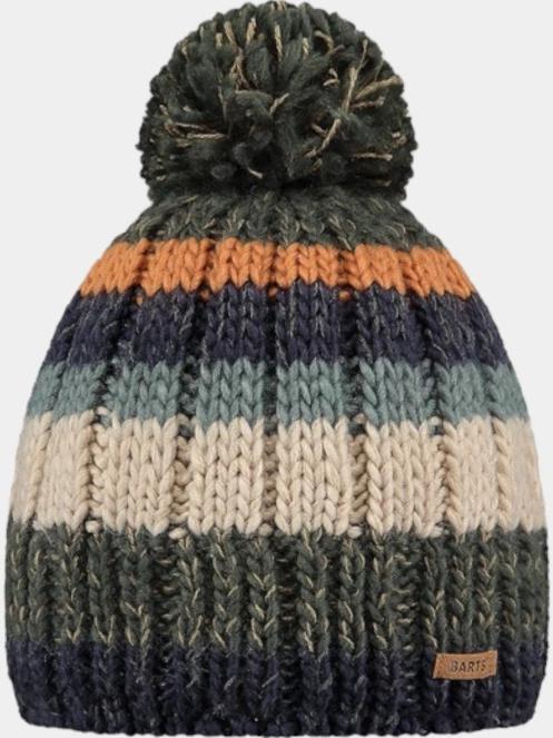 Barts Buck Beanie bojtos sapka oliva színben 2