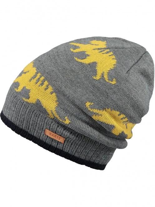 Barts Thorn Beanie kötött sapka szürke színben 2