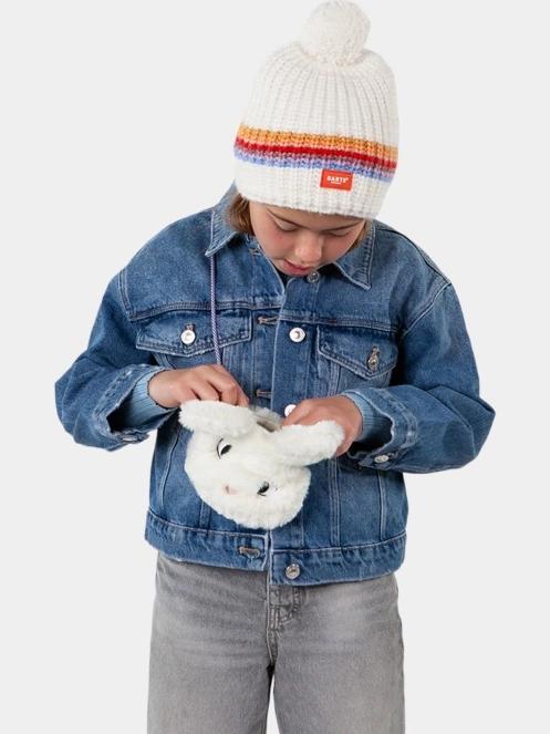 Barts Limeah Beanie bojtos sapka fehér színben 4