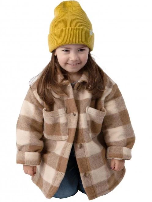 Barts Kinabala Beanie kötött sapka sárga színben 3