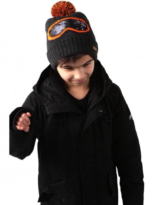 Barts Frient Beanie kötött sapka fekete színben 3