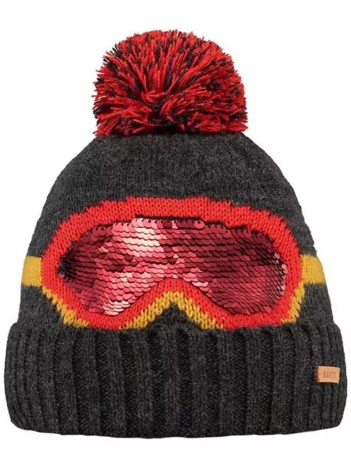 Barts Frient Beanie bojtos sapka piros színben 2