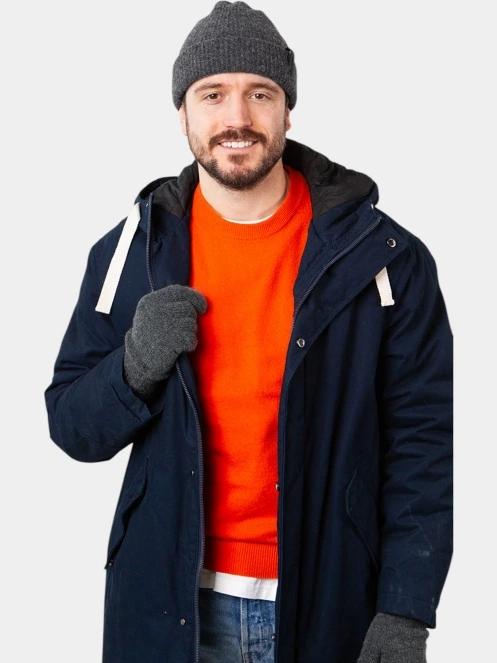 Barts Haakon Gloves férfi kesztyű szürke színben 4