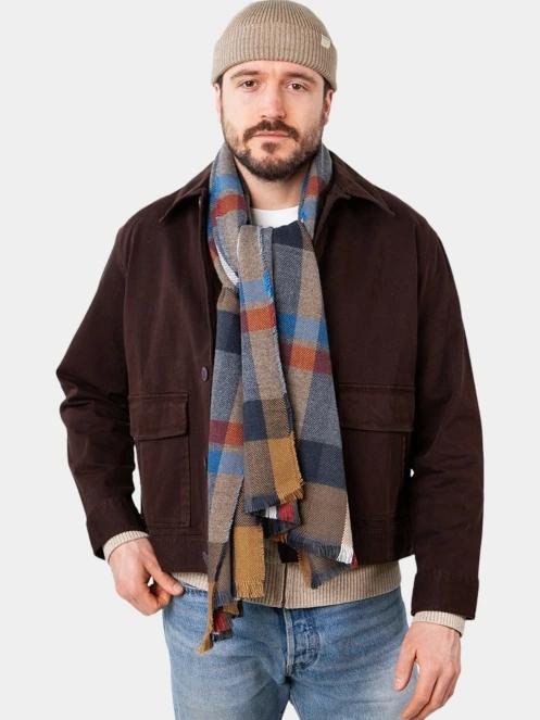 Barts Lowel Scarf férfi sál sötétkék színben 4