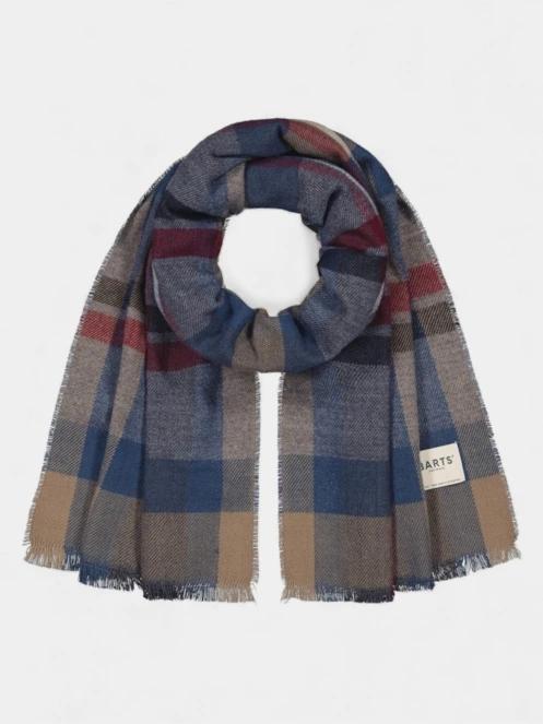 Barts Lowel Scarf férfi sál sötétkék színben 2