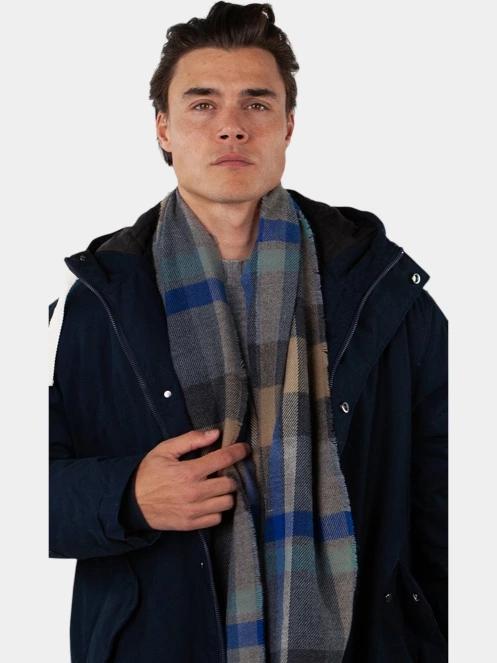 Barts Lowel Scarf férfi sál szürke színben 4