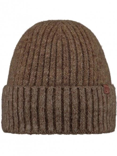 Barts Wyon Beanie férfi kötött sapka barna színben 2