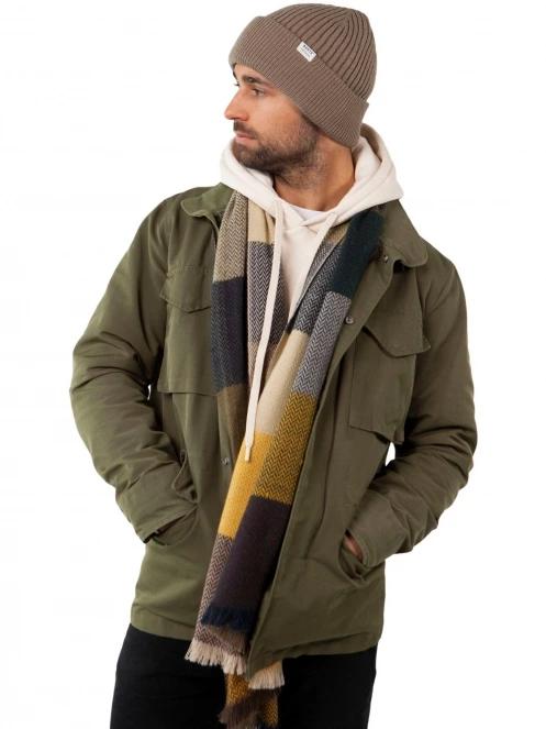 Barts Nieck Beanie férfi kötött sapka barna színben 3