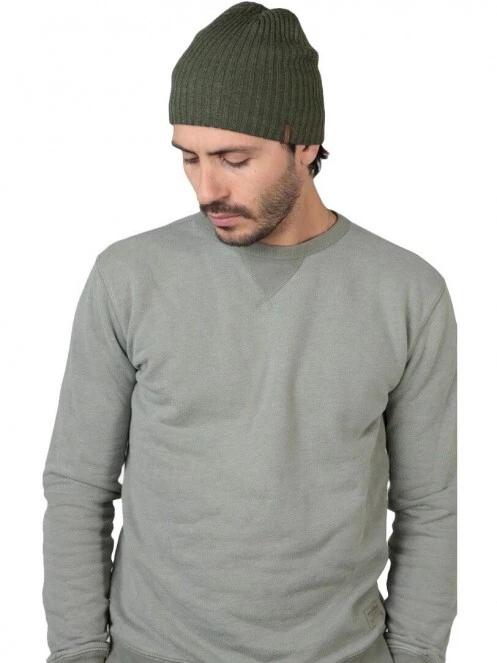 Barts Wilbert Beanie férfi kötött sapka oliva színben 3