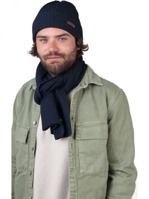 Barts Wilbert Scarf férfi sál sötétkék színben 3
