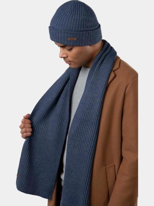 Barts Wilbert Scarf férfi sál kék színben 4