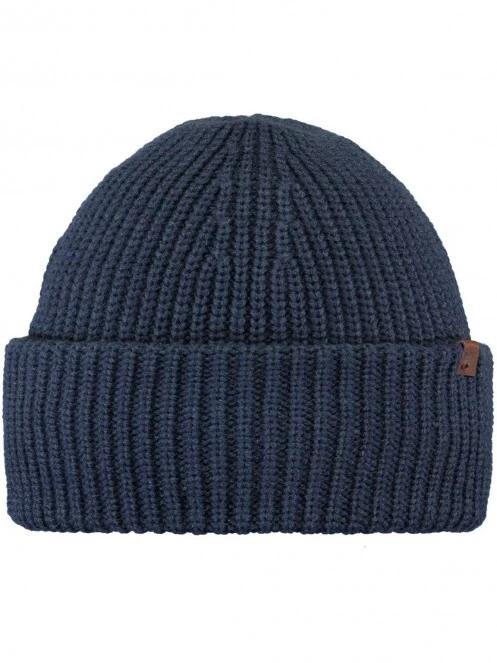 Barts Derval Beanie férfi kötött sapka sötétkék színben 2