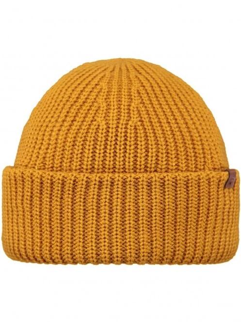 Barts Derval Beanie férfi kötött sapka sárga színben 2
