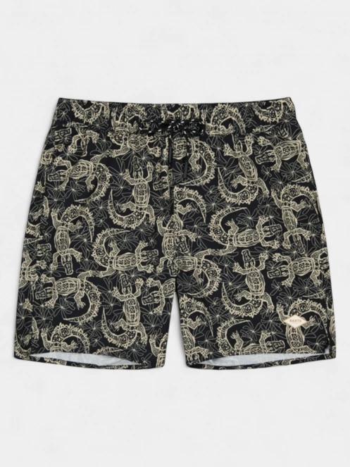 Barts Kinghorn Shorts férfi fürdőnadrág fekete színben 3
