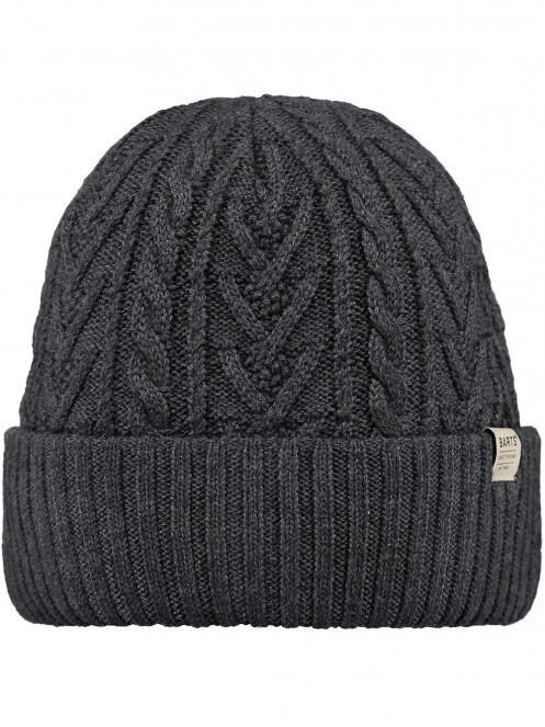 Barts Pacifick Beanie férfi kötött sapka szürke színben 2