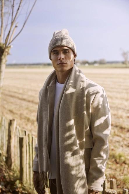 Barts Olafs Beanie férfi sapka homok színben 3