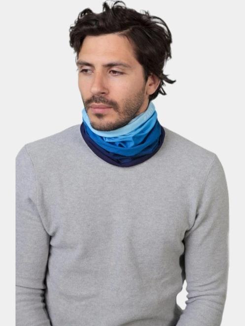 Barts Multicol Dip Dye férfi csősál világoskék színben 3