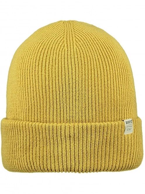 Barts Kinabalu Beanie kötött sapka sárga színben 2