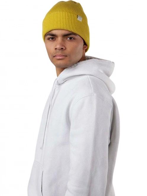 Barts Kinabalu Beanie kötött sapka sárga színben 4