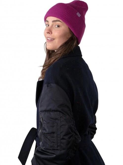 Barts Haveno Beanie kötött sapka lila színben 3