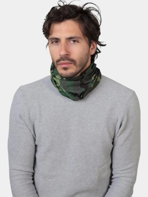 Barts Multicol Camo férfi csősál zöld színben 3