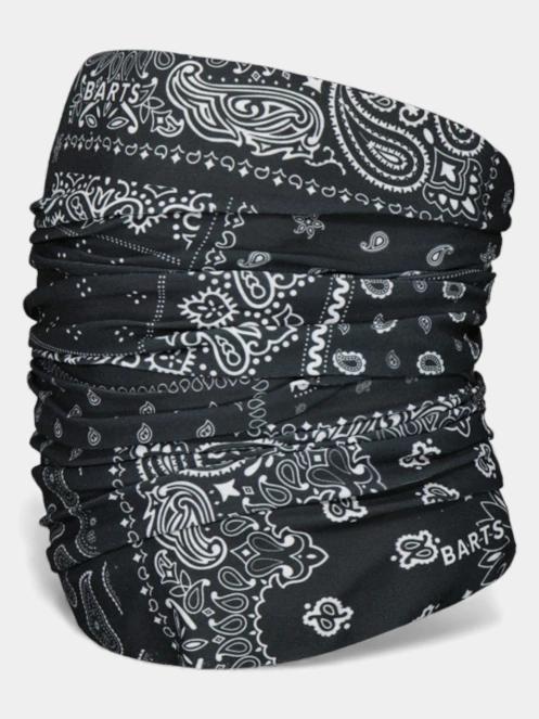 Barts Multicol Paisley Mix csősál fekete színben 2