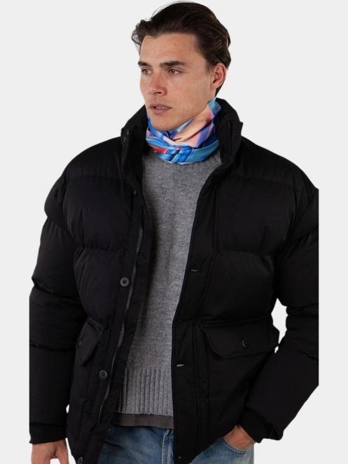 Barts Multicol Fluo csősál kék színben 4