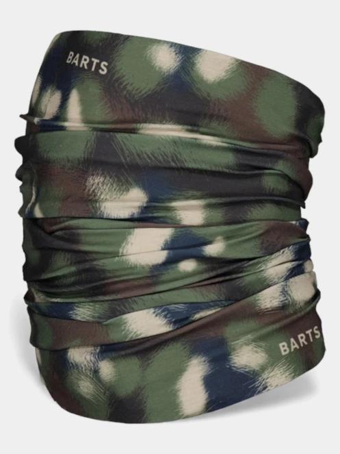 Barts Multicol Ink Flower csősál oliva színben 2