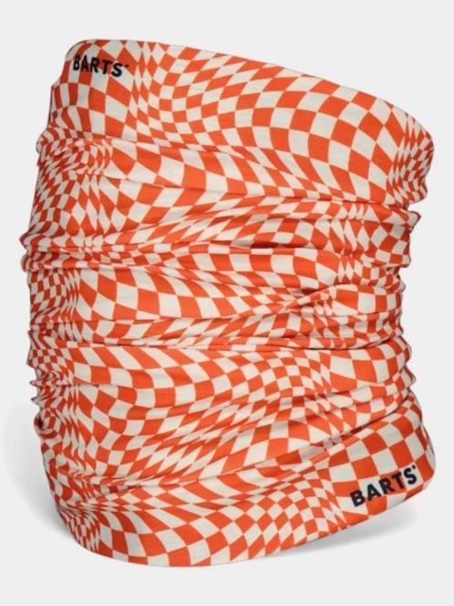 Barts Multicol Psycho Checks csősál narancssárga színben 2