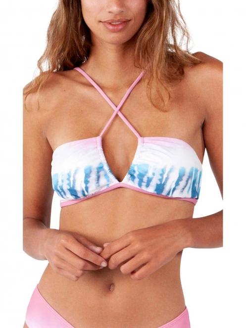 Barts Ara Plunge Cross Back női bikini felső rózsaszín színben 2