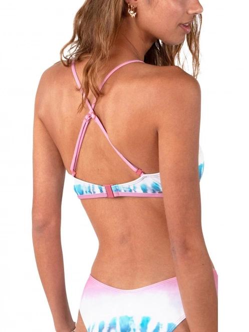 Barts Ara Plunge Cross Back női bikini felső rózsaszín színben 3