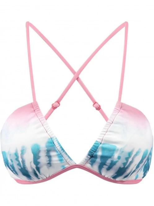 Barts Ara Plunge Cross Back női bikini felső rózsaszín színben 7