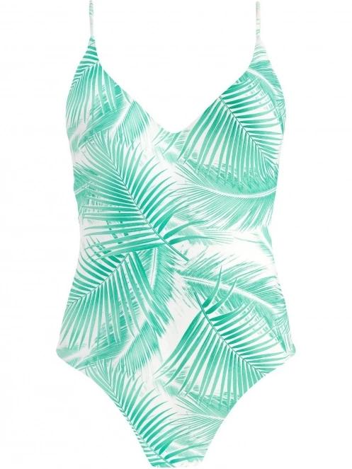 Barts Palmsy Plunge One Piece női fürdőruha fehér színben 5