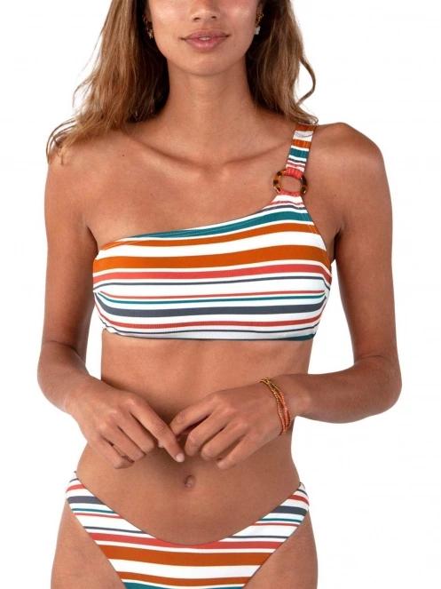 Barts Halio One Shoulder Top női bikini felső multikolor színben 2